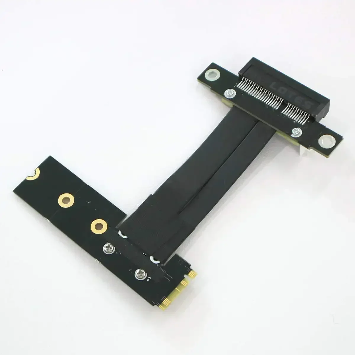 Imagem -04 - Jumper Adaptador Extensor para Placa Gráfica Gpu Cabo de Extensão Angular Direita e Esquerda Pcie 3.0 Nvme Ngff para Pci Express x4 4x