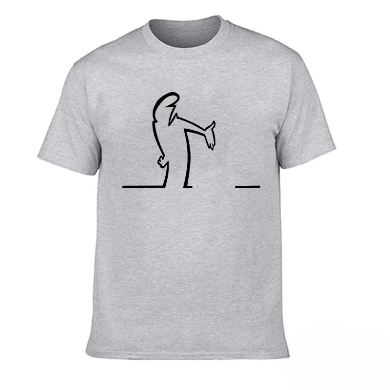 تي شيرت صيفي للرجال من Balum La Linea تي شيرت برسومات مضحكة من القطن مريح ومميز #4