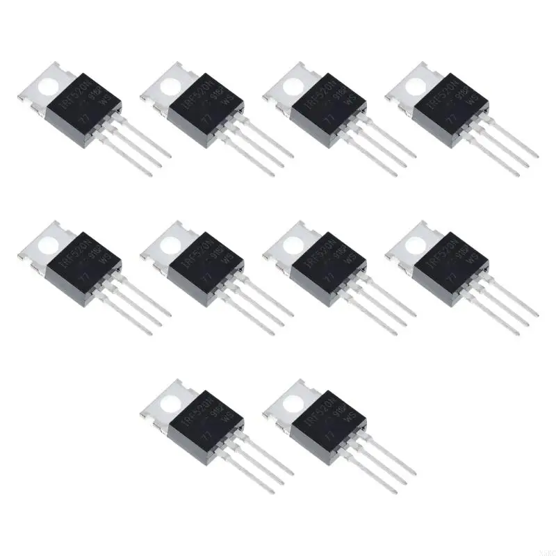 

N5KC 10pcs Устойчивые к высоким давлениям IRF540N MOSFET Transistors To-220 Transistors 100V N-канальный мощный мощный
