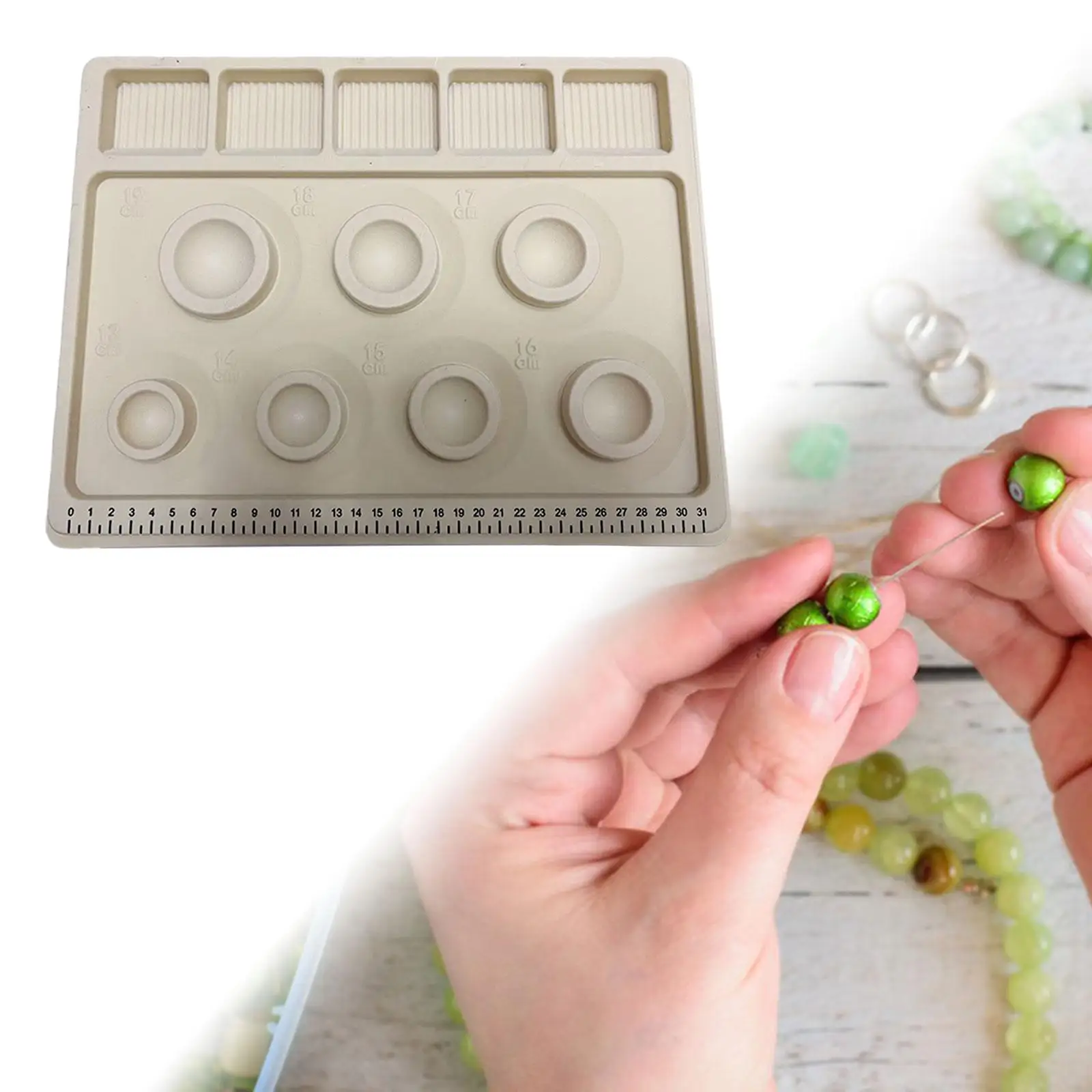 Bead Tray for Jewelry Making Girls Portable Beading Tool Bead Design Board