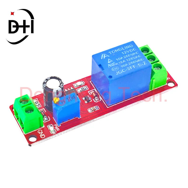 NE555 DK555 Timer Switch Adjustable Disconnect Module Time delay relay Module DC 12V Delay relay shield 0~10S