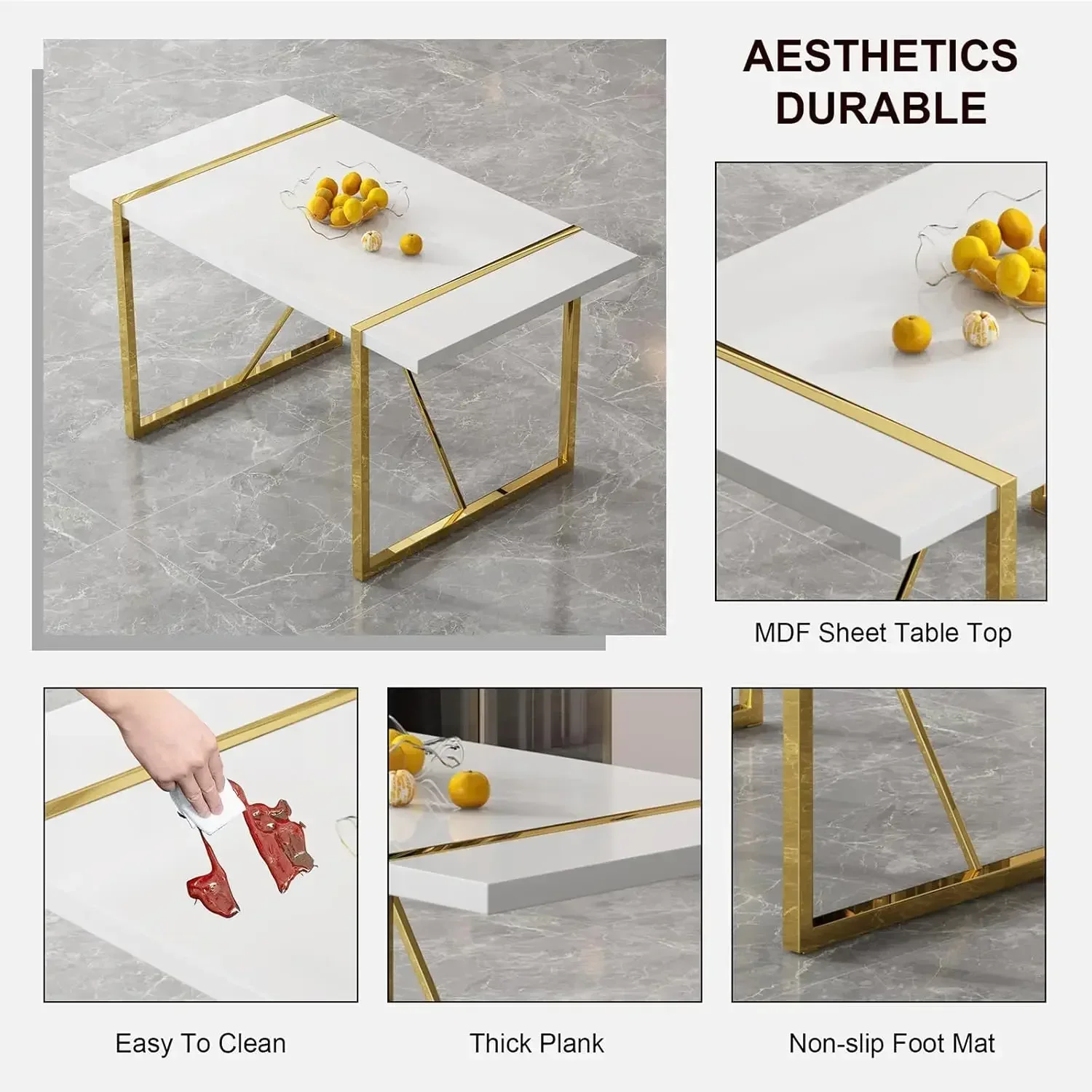 [أفضل بائع! ]TallDecorativeSemiCircleSofaTable3LegDeskwithShelfandBeveledGlass مرآة أثاث المنزل الحديث ديكور فني ليفين