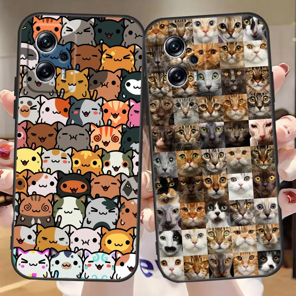 Phone Case For Redmi Note 11 10 9T 9S 9 8T 8 7 6 5 5A 12 A1 GO Pro Aprime 5G 4G Fundas Shell Capa Para Cute Funny Crying Cat