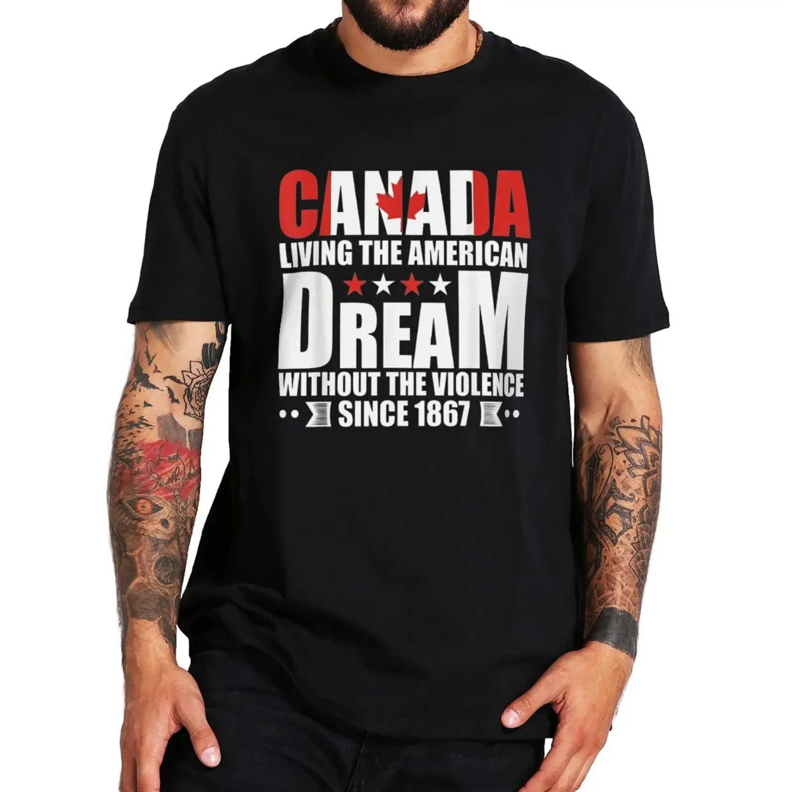 male top tees Canada Living The American Dream Without The Violence T-shirt The Pentaverate Drama Fans Tee Summer Cotton T Shirt