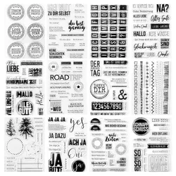 New German Clear Stamp / Seal For DIY Scrapbooking / Album Decorative Clear Stamp Sheets A8019