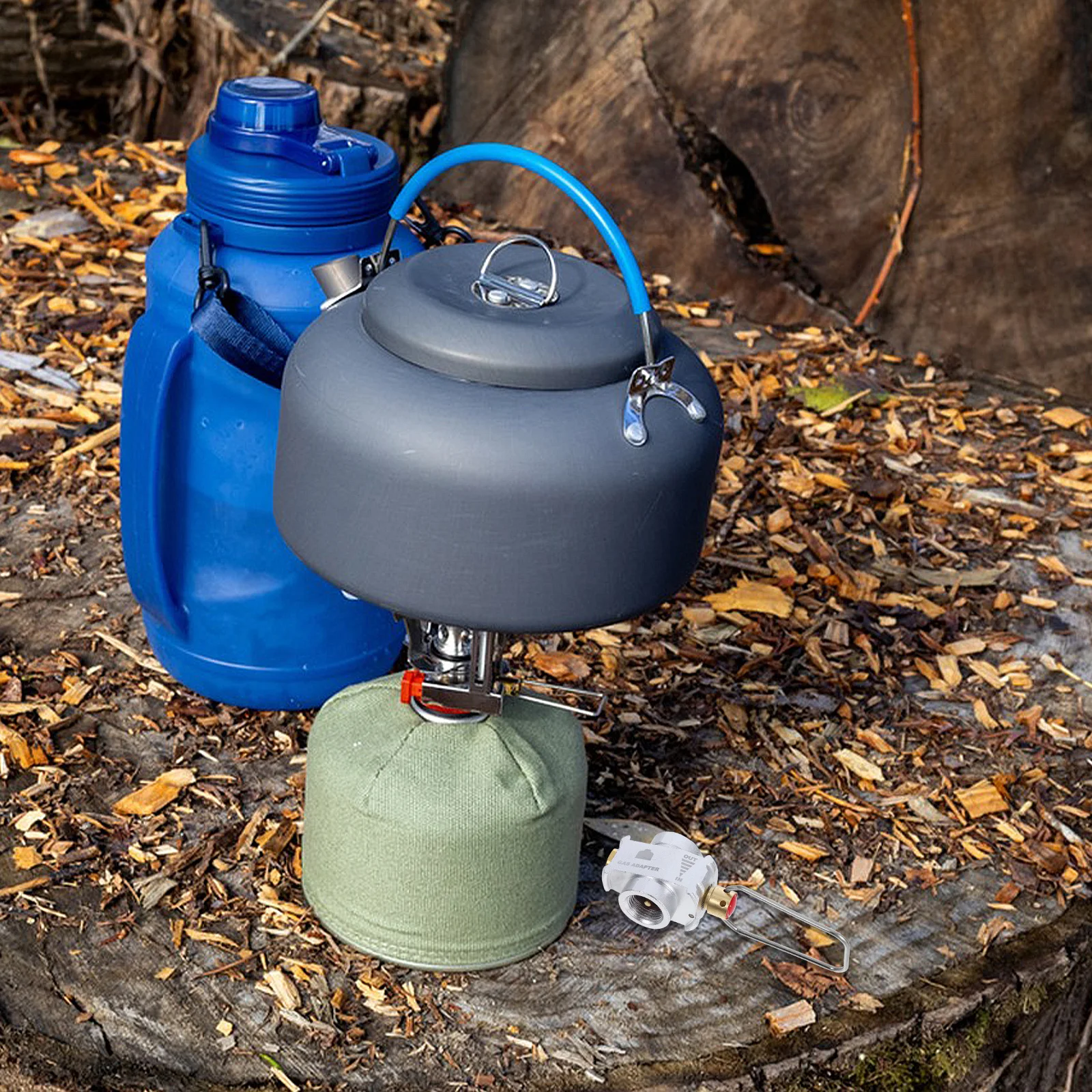 

Flat Tank Adapter Camping Gas Adaptor Valve Propane Refill Isobutane Cylinder Outdoor Stove Transfer Device Lightweight