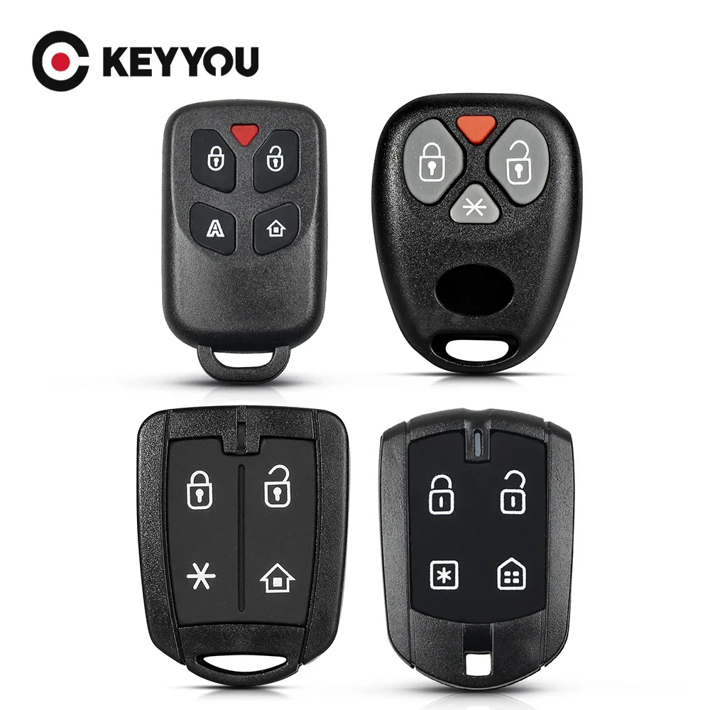 KEYYOU 5PCS For Brazil Positron PXN52 293 EX300 330 360 Car Key Shell Burglar Alarm 4 Buttons Control Housing Case