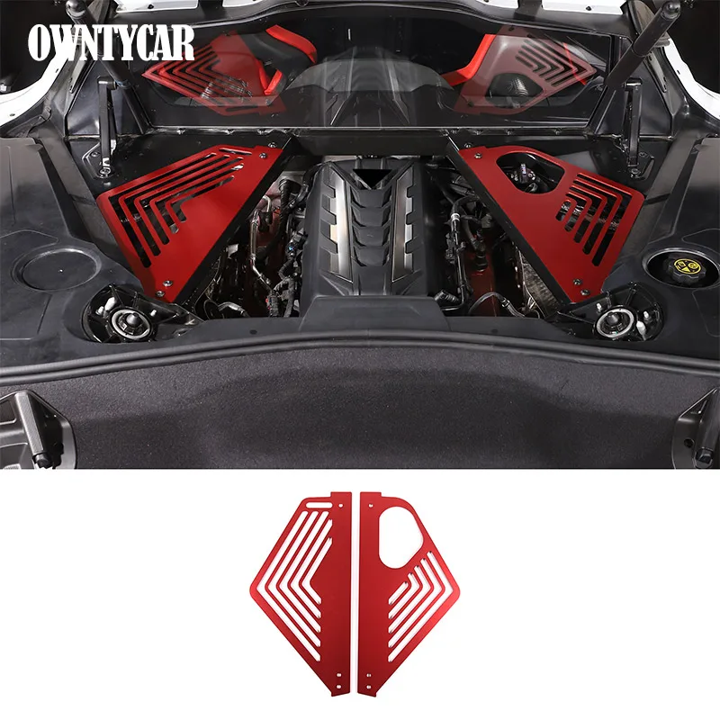 

Алюминиевый сплав, боковая панель двигателя автомобиля, защитная накладка для Chevrolet Corvette C8 Stingray Z51 Z06 2020-2025