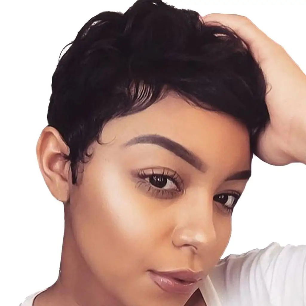 short-black-wavy-hair-wig-layered-human-hair-piece-for-women-daily-cosplay-party-heat-resistant