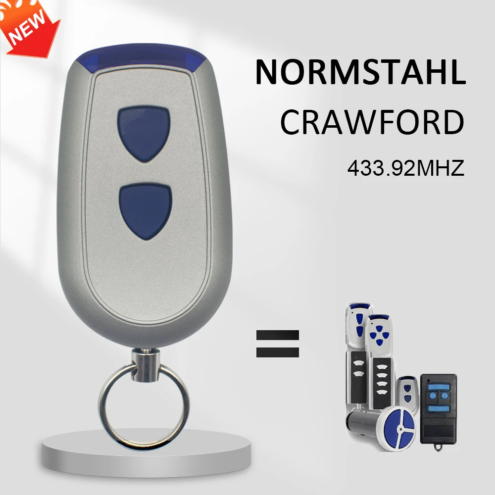 For 433.92MHz Normstahl Magic 600 CRAWFORD EA433 Garage Door Opener Remote Control 433MHz Replacement Rolling Code