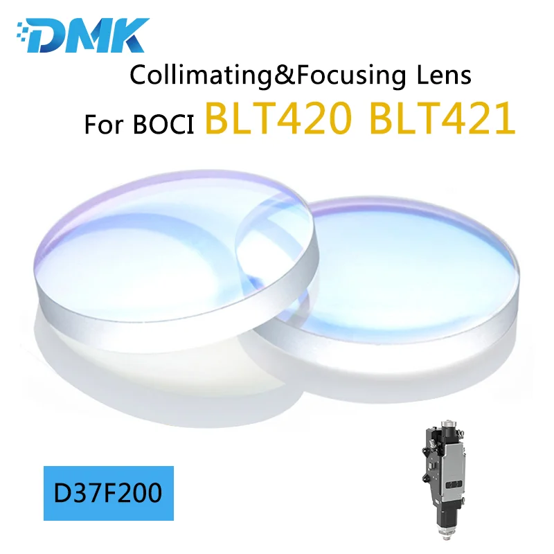 

BOCI D37F200 Fiber Laser Collimator&Focusing Lens 1064nm Fused Sillica For Boci BLT420 BLT421 Laser Cutting Head