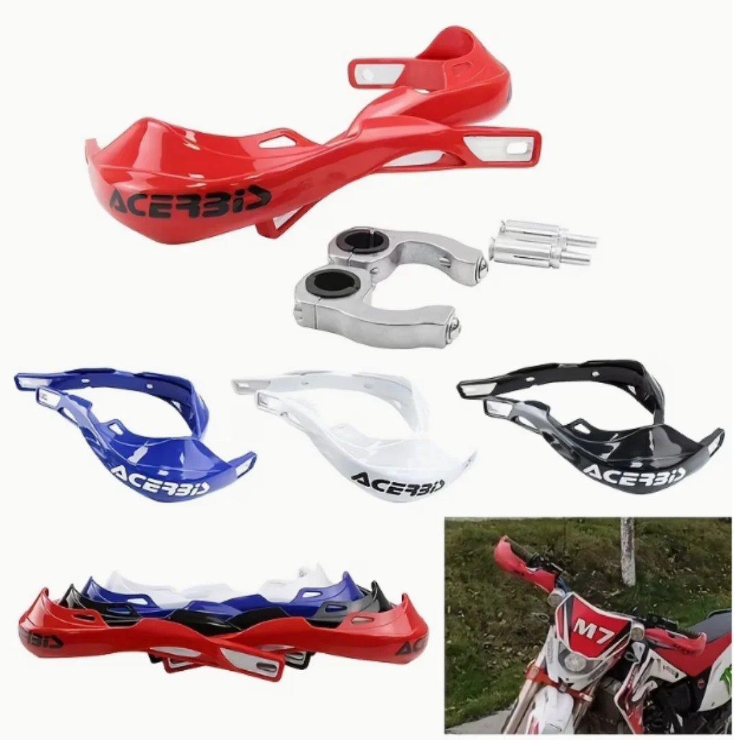 2pcs Universal Motorcycle Handguards, Dirt Bike Handlebar Brush Guards Protector for Honda Yamaha Kawasaki Suzuki