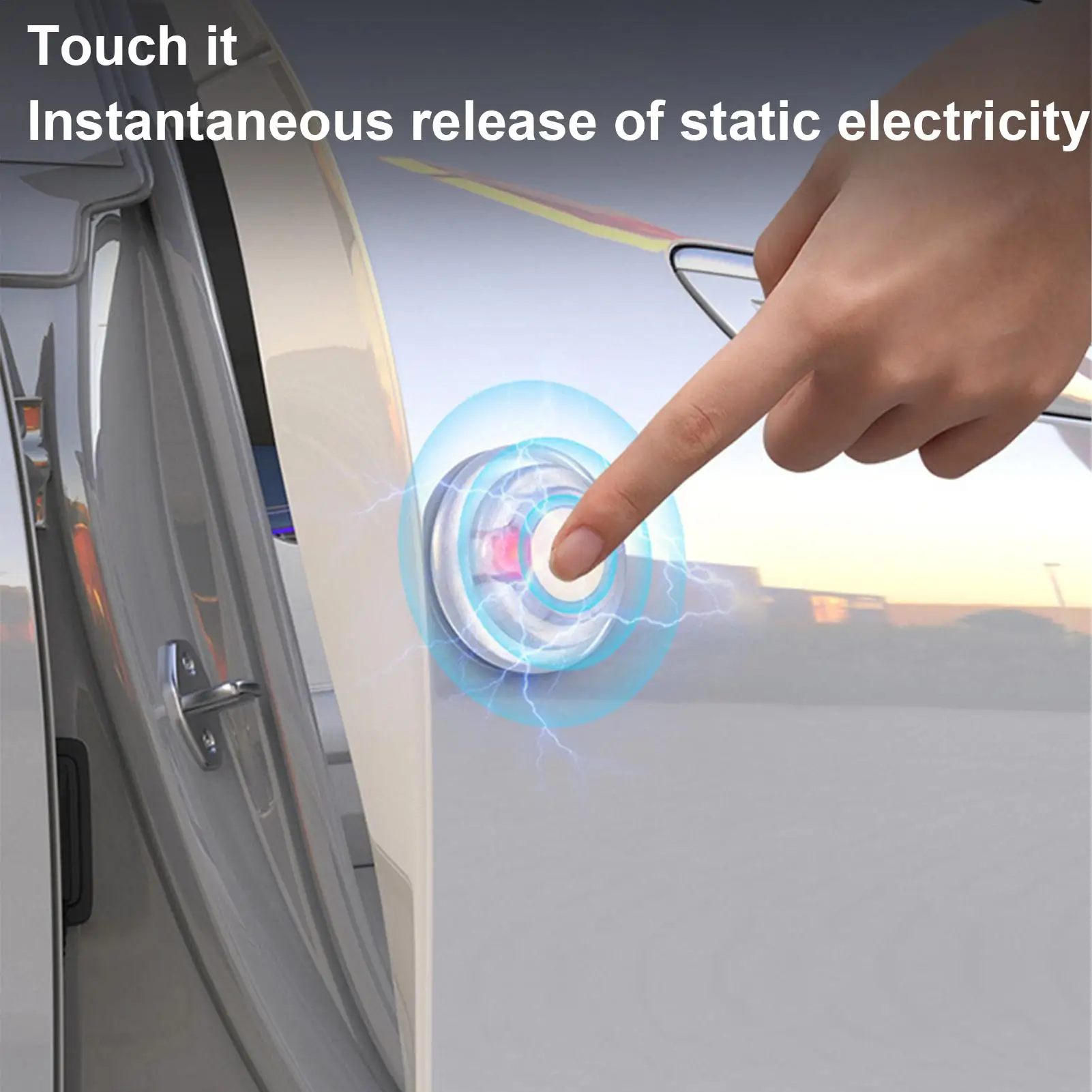 car static remover Car Door Bumper Guards Adhesive Handle Sticker Static Electricity Removal for RV Tractor Trailer Automobile