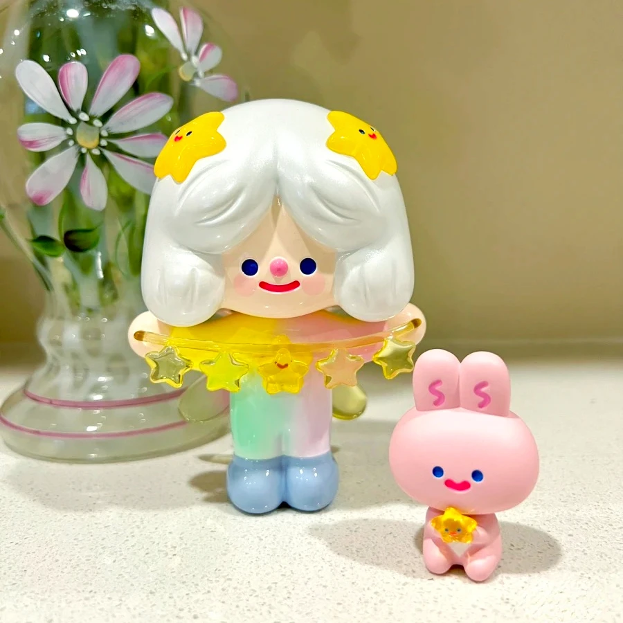 Original Rico 150% Figure Pink Parade Fairy Rico with Snow Coco White Yellow Star on Head Doll Dreamy Milky Ornament Art Toy