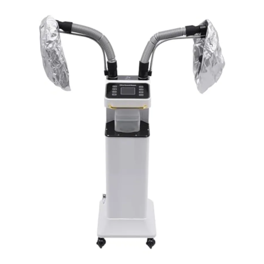 

Профессиональный паровой аппарат для волос Nano Hair Steamer с функцией микрораспыления, 2 паровыми насадками, 650 Вт, вертикальный, для ухода за волосами, с роликом