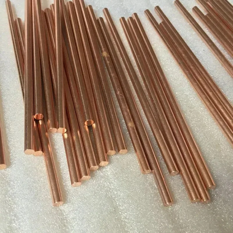

Red Copper Electrode Rod Metal Round Bar 0.8mm to 20mm Diameter 500mm Length