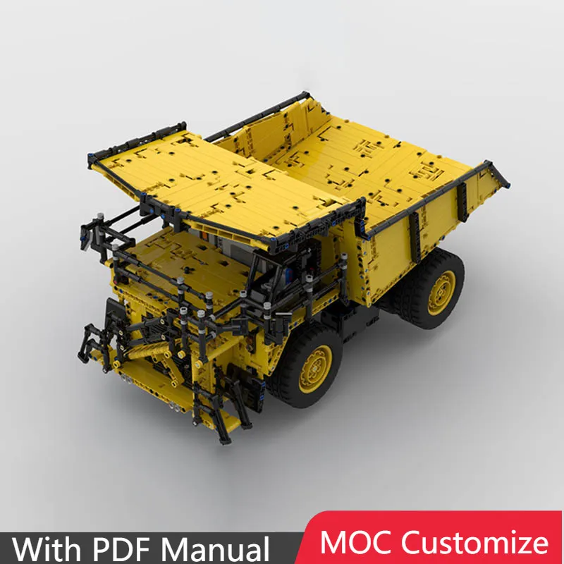 

3099 шт. MOC креативные строительные блоки желтый горнодобывающий погрузочно-разгрузочный грузовик DIY собранные строительные блоки игрушка для детей подарки