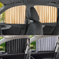 2PCS Magnetic Car Sunshade Window Curtain Auto Window Sun Shade Privacy Sun UV Protection Window Shield Car Interior Accessories