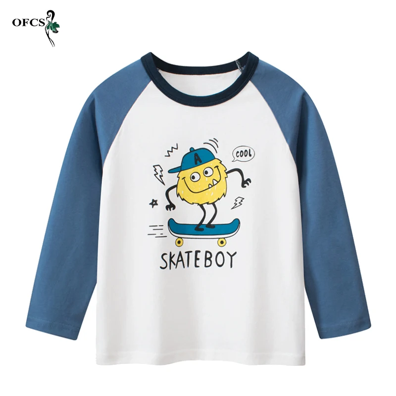 

Brand New Sell Children Long Sleeve T-shirt Cartoon Pattern Kids Clothing Crewneck Baby BloSleeve Girls T-Shirt Cotton Top Tees