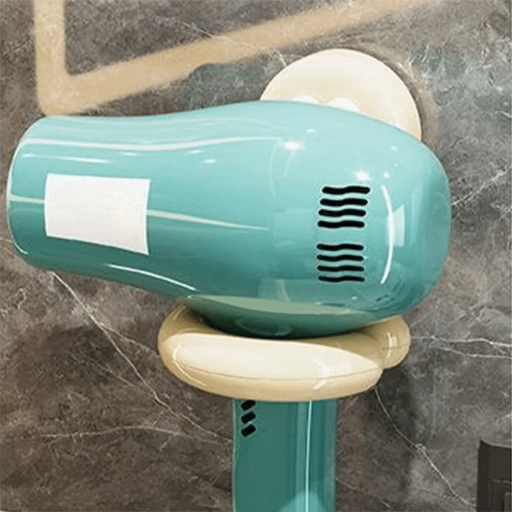 

Plastic Hair Dryer Holder Wall-Mounted Punch-Free Hair Dryer Racks Waterproof Stylish Hair Dryer Storage Bracket Home