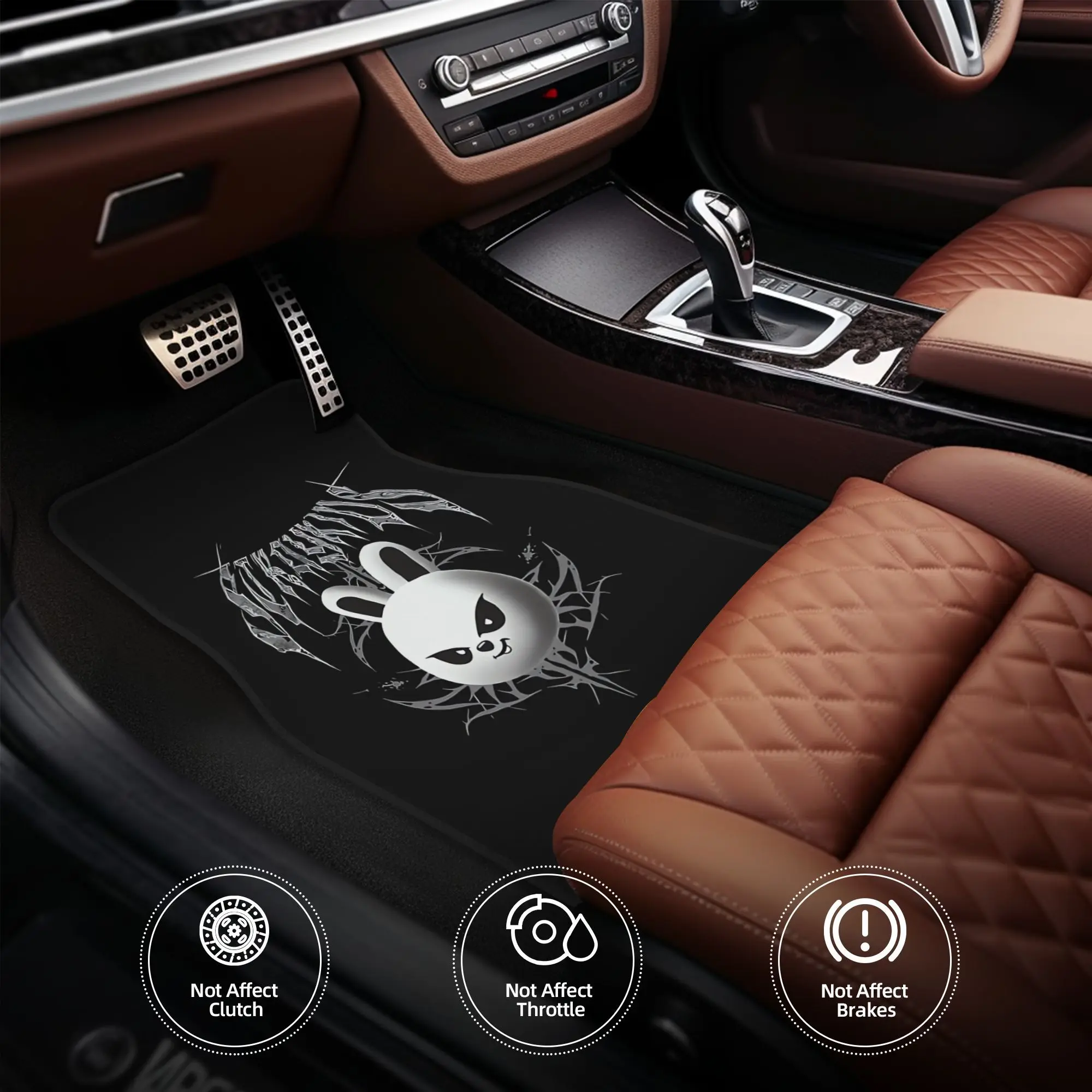 This Set Of Four Universal Car Mats Is Crafted To Suit Different Types Of Vehicles, Providing A Comfortable Experience, Peace Of