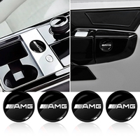 15mm Car keychain sticker door keychain sticker central control sticker For Mercedes Benz E260 E200 E300 W205 W212 W166 W176