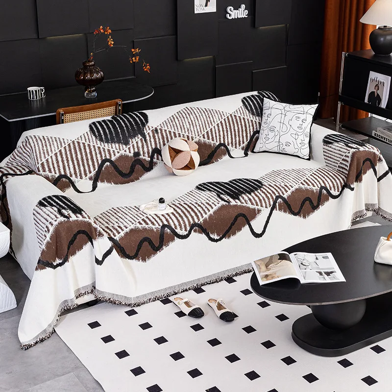 Sofa Towel Chenier Premium Cover Cloth Universal in All Seasons Non-slip and Anti-cat Scratch Sofa Cover Blanket