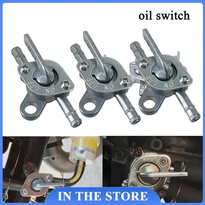 1/2/5/10PCS 6mm Motorcycle Scooter Fuel Tap Gas Petrol Valve Fuel Tank Switch Motorbike Mini Auto Key Ring On Off Accessories