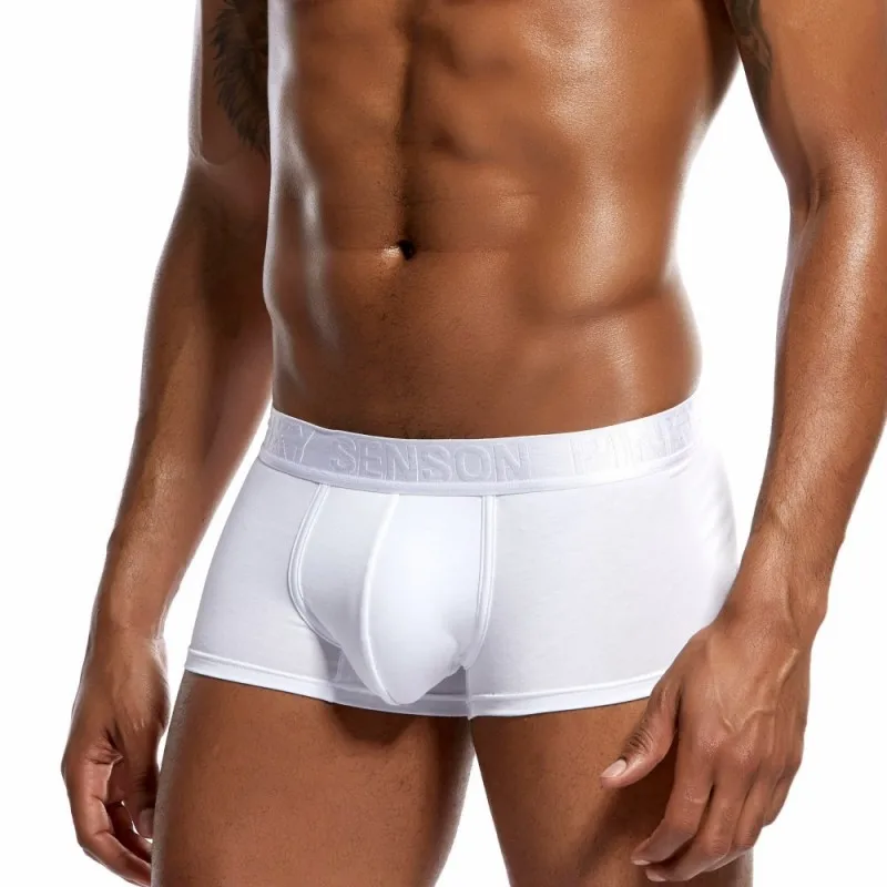 3-Pack Men's Breathable Modal Boxer Briefs Low Rise Soft Underwear with U Pouch Comfortable Daily Wear Solid Color P03PJ