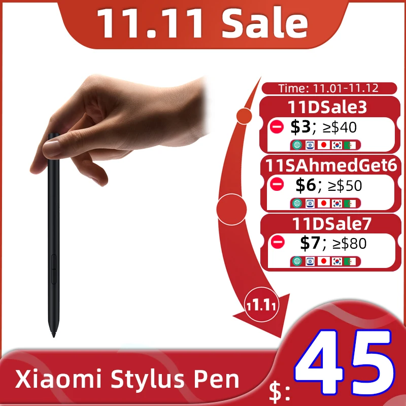 AAA+ Stylus Pen For Xiaomi Pad 5 Pro Tablet Xiaomi Smart Pen 240Hz Sampling Rate Magnetic Pen 18min Fully Charged