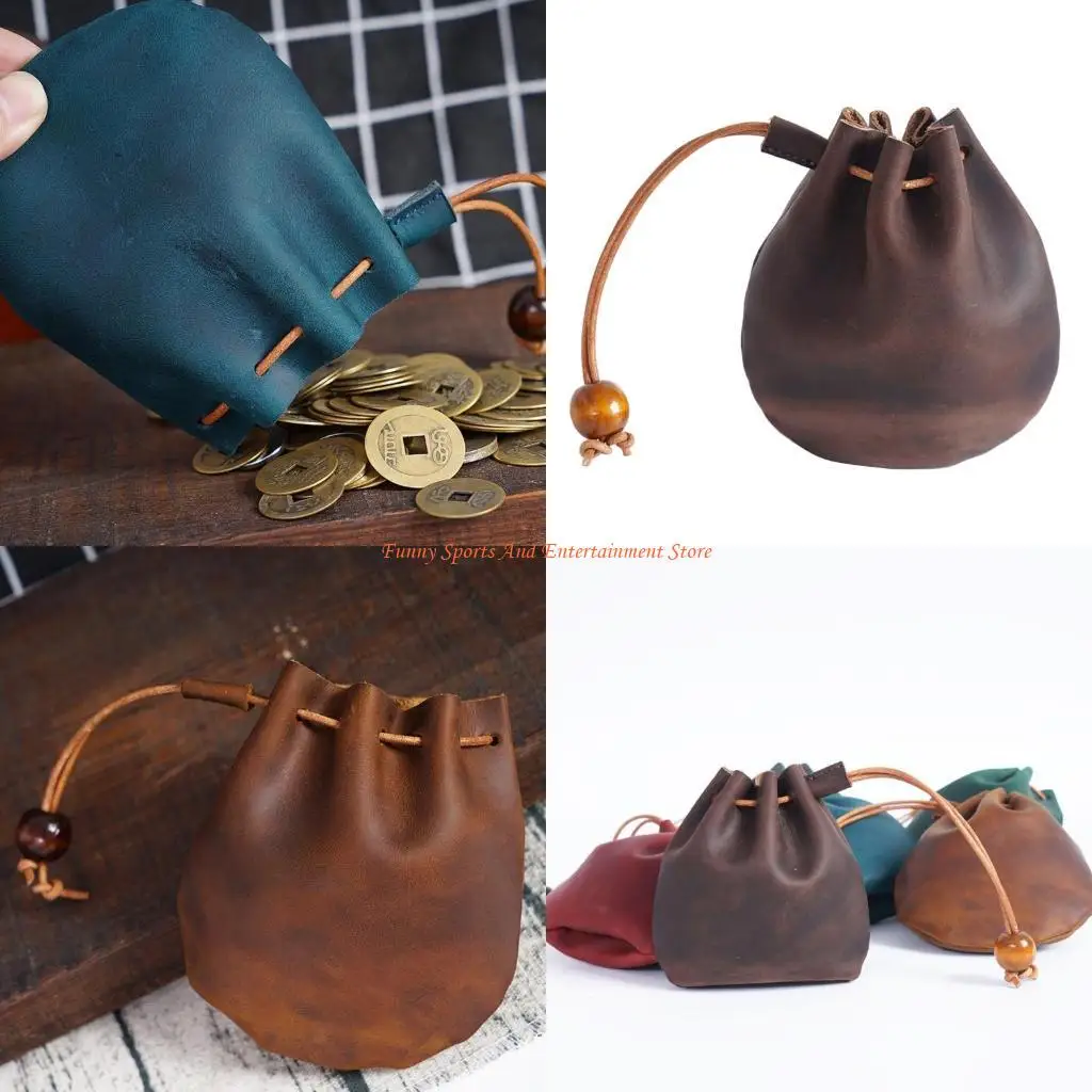 

C4DE Drawstring Coin Purse Jewelry Storage Bag Money Pocket Bag for Keys