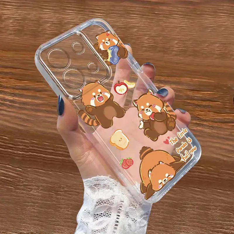 

Cat Cute Dog Cartoon For Xiaomi Redmi Note 15 14 13 12 11E 9 9T 8 8T Pro Plus Turbo 5G Fashion TPU Transparent Phone Case