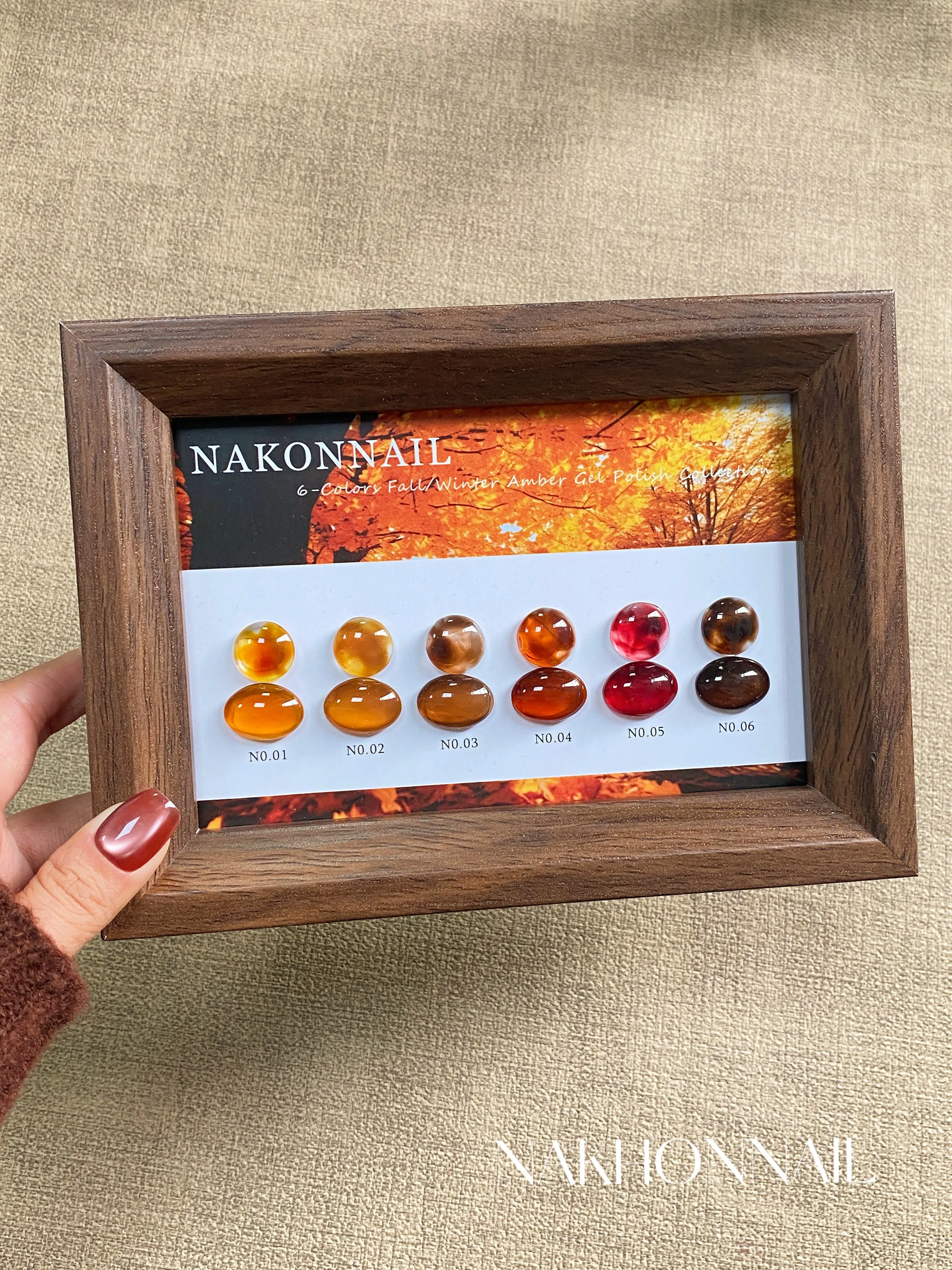 NAKHONNAIL 2025 Autumn Winter New 6 Colors Moonlight Cat Eye Nail Gel Set French Style HEMA-Free TPO-Free UV Gel for Nail Salon