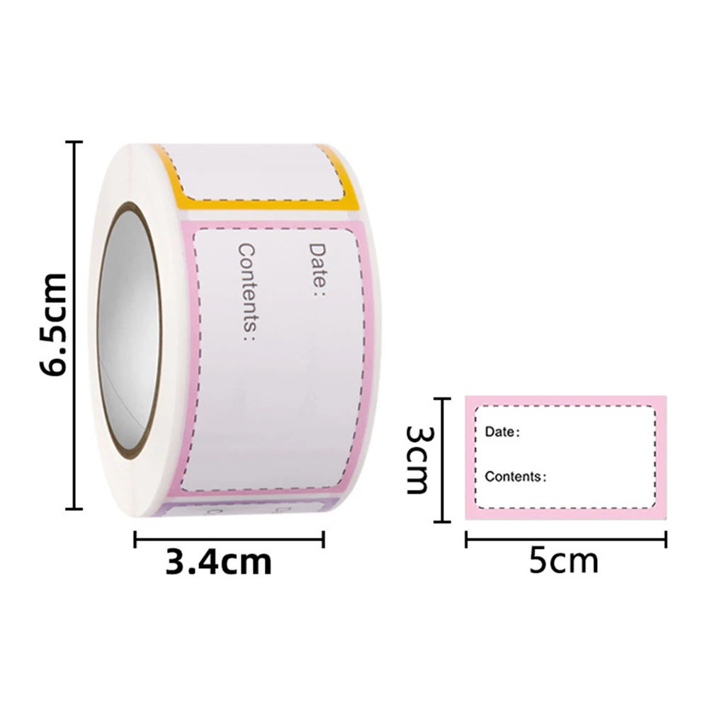 Storage Tags Bottle Box Lables Home Supplies Adhesive Label Stickers 1 Roll Food Lables Food Storage Bags Stickers