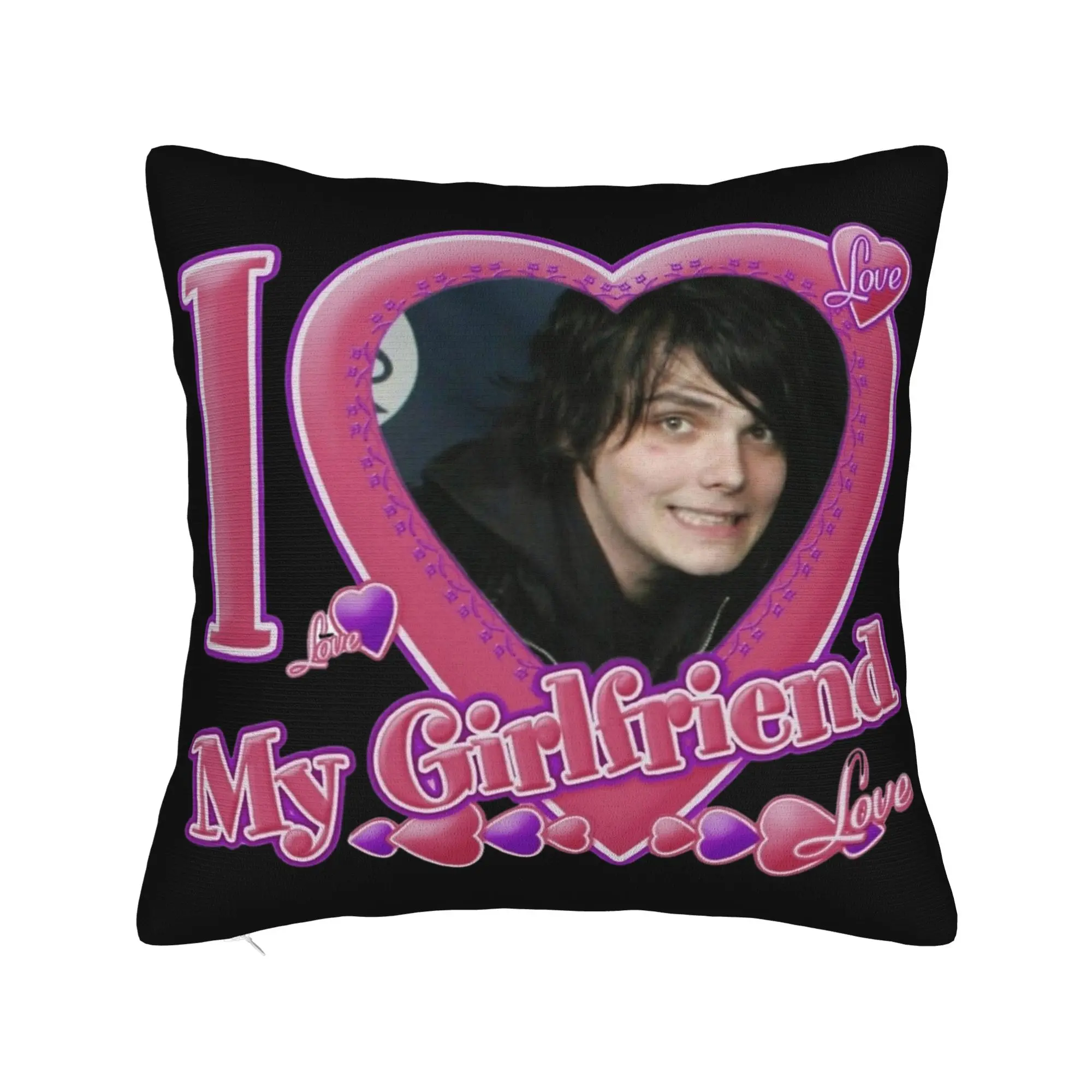 I love Gerard Way My Chemical Romance Pillowcase Printing Fabric Cushion Cover Decor  Pillow Case Cover Sofa Drop Shipping 18