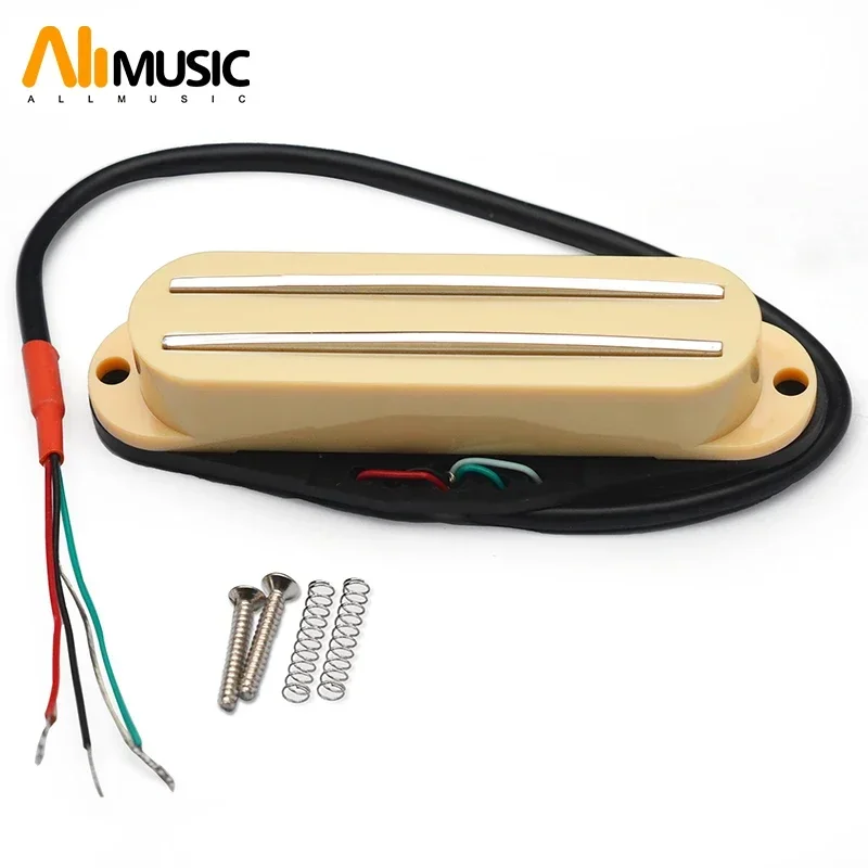 Alnico V Mini Humbucker Twin Blade Pickup Mini Dual Rail 9K for Electric Guitar Replacement Multi Colour