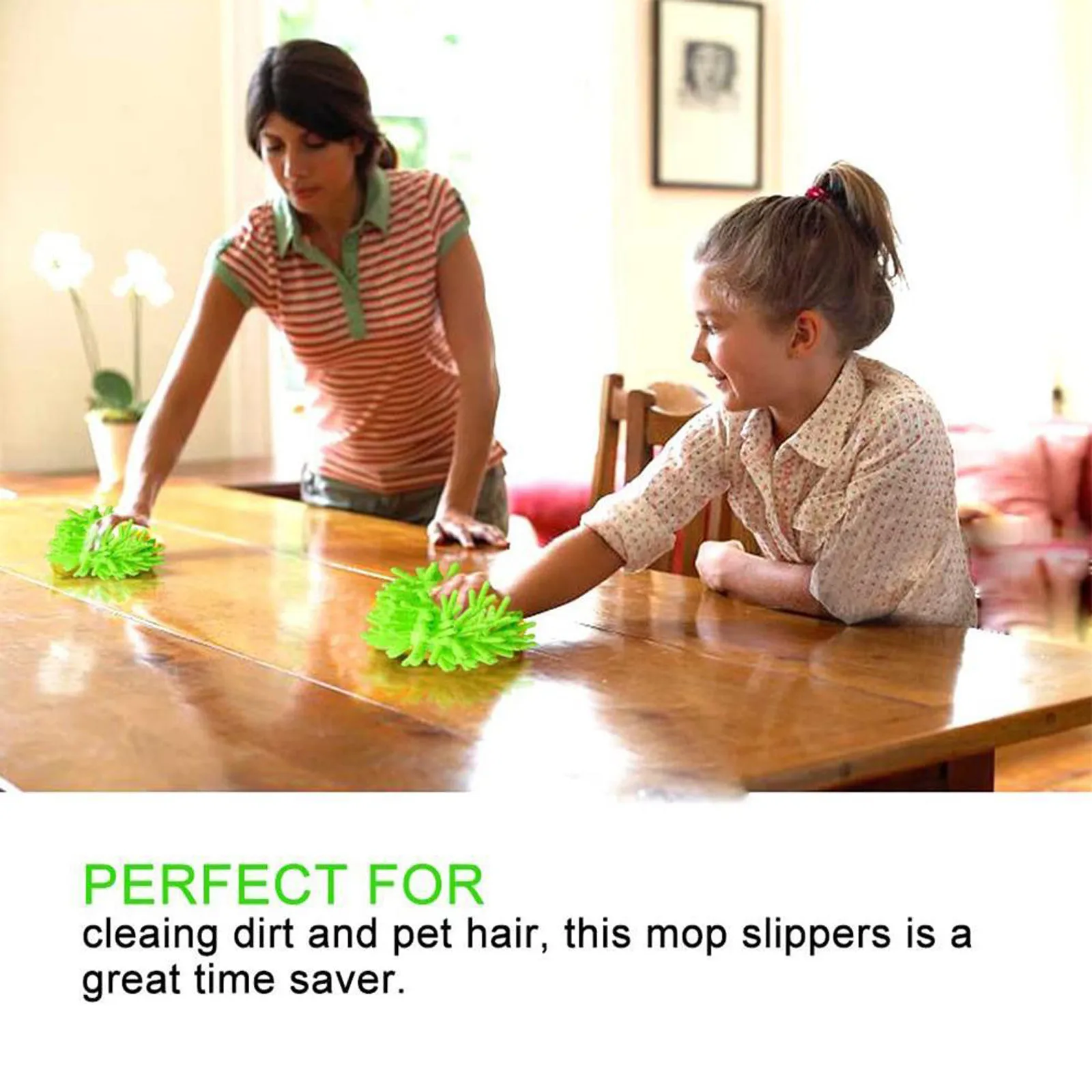 1/2/4PC Multifunction Floor Dust Cleaning Slippers Shoes Lazy Mopping Shoes Home Floor Cleaning Micro Fiber Cleaning Shoes