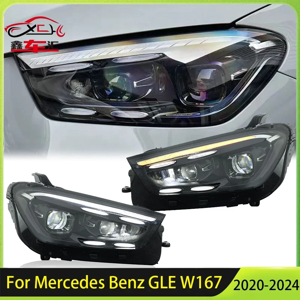 

Upgrade Head Lamp Light for Mercedes Benz GLE W167 2020-2024 Matrix LED Headlamp Headlight with Dynamic Plug and Play