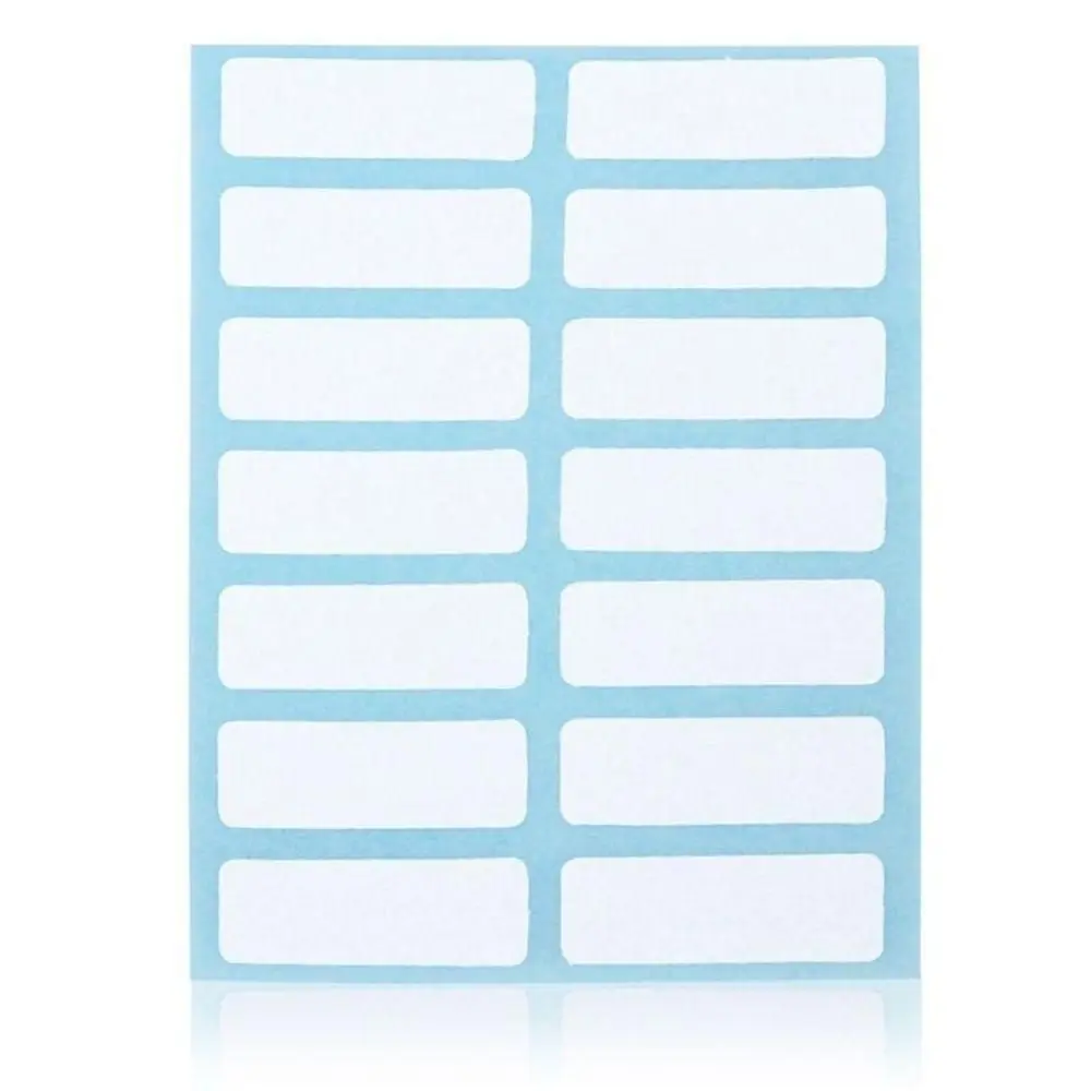 Hot Selling 13 X 38mm Sticky White Labels Blank Name Stickers Name Number Tags Blank Note Labels Price Sticker