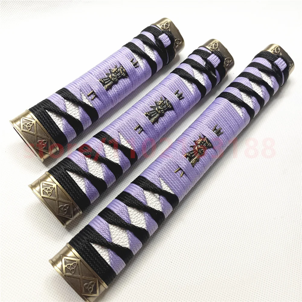 3PC 15/20/26cm Tsuka Handle Hilt Alloy Fuchi Kashira Menuki For Japanese Real Japan Samurai Katana Sword Fittings New