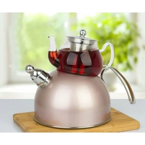 Acar Pressure Teapot Suit Gold Rose