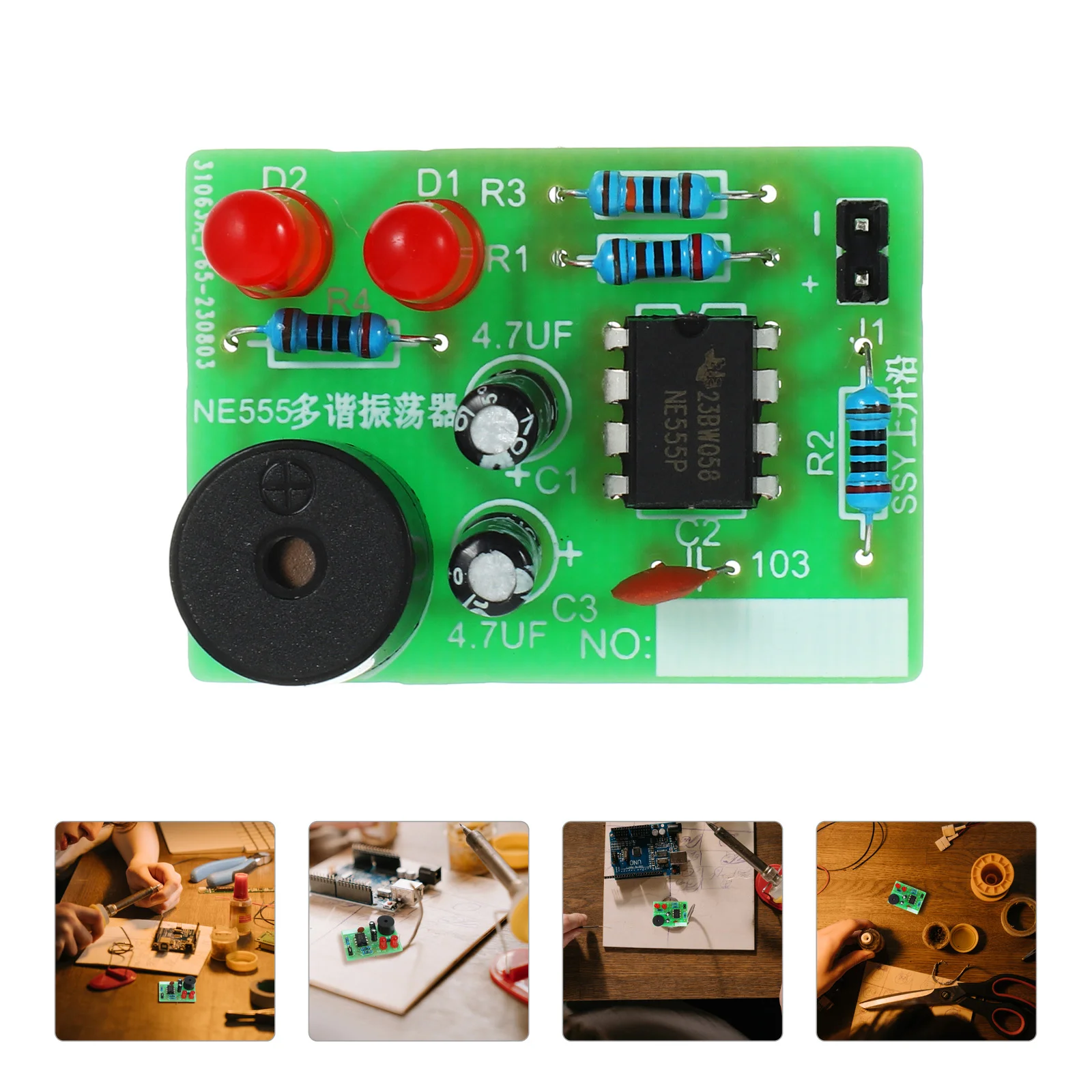 

3 Sets Multivibrator Flash Circuit DIY Kit for Teaching Solder Practice Electronic Accessories Kits Soldering Project