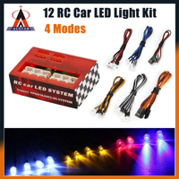 Austar 12 Ultra RC Car Light System Bright LED Flash Multi-function Lamp Kit for 1/10 1/8 TAMIYA Axial SCX10 D90 Toy Part Model