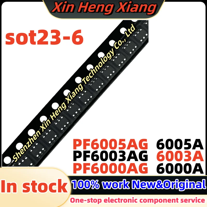 (5pcs)PF6005AG PF6000AG PF6003AG 6000A 6003A 6005A sot23-6 Chipset