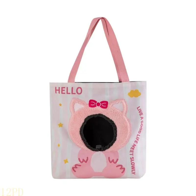 12PD Light weight Breathable Canvas Pet Carriers Cartoon Pattern for Outdoor Use