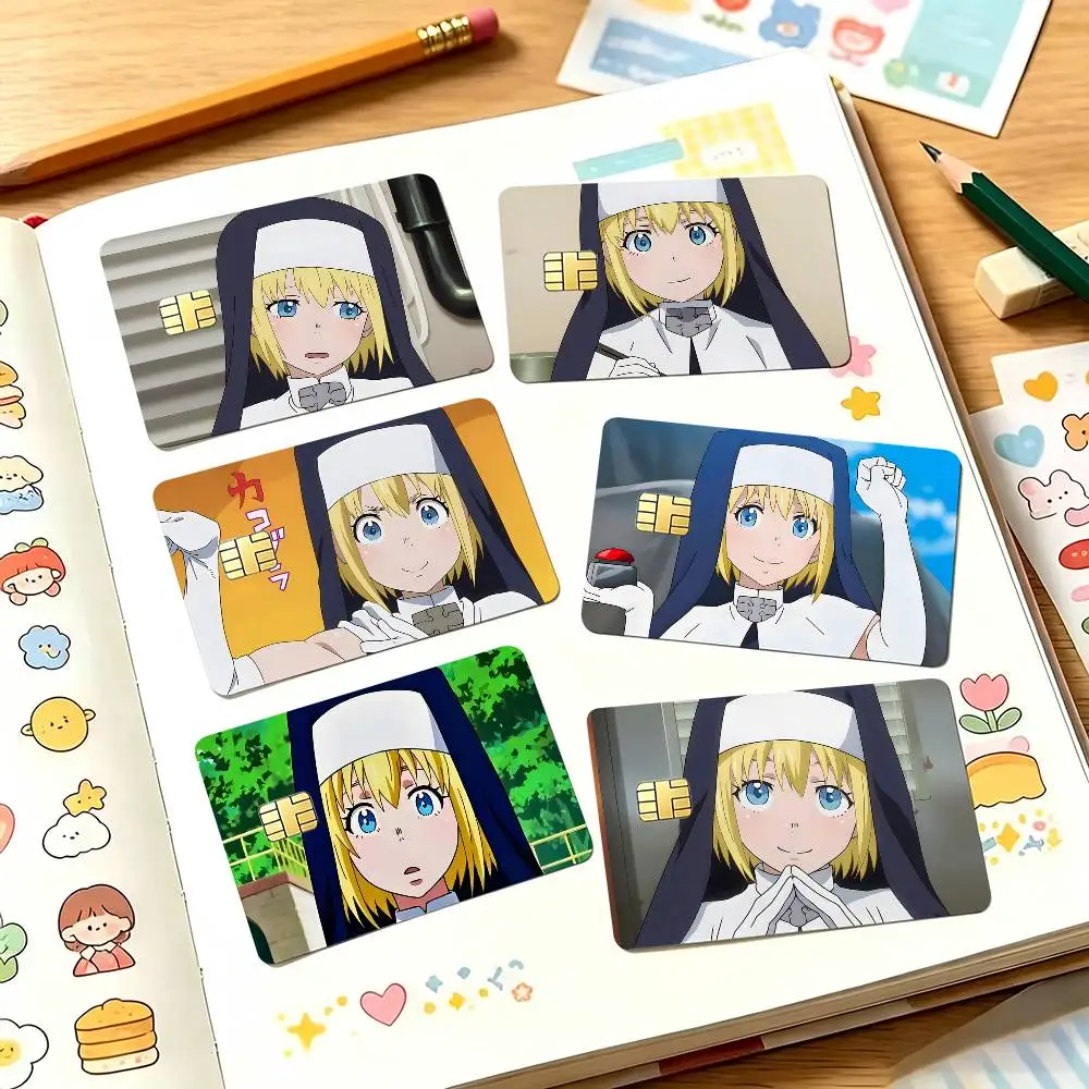 Iris Fire Force Card Sticker 4Pcs Credit Card Skin Anti Scratch Bank Debit Card Decal