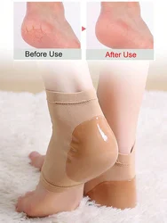High elastic integrated crack-proof socks cover moisturizing heel sticker silicone socks heel dry cracked skin callus repair