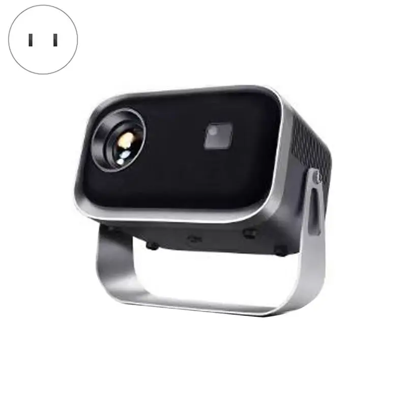 Mini Wifi Projector With Bluetooth 1080P Electric Focus Home Theater Portable Projector 360°Adjustable Stand Durable US Plug-AA2