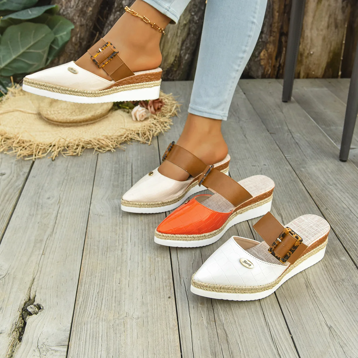

Women Platform Sandals Thick Sole Comfortable Anti Slip Fashion Casual Shoes