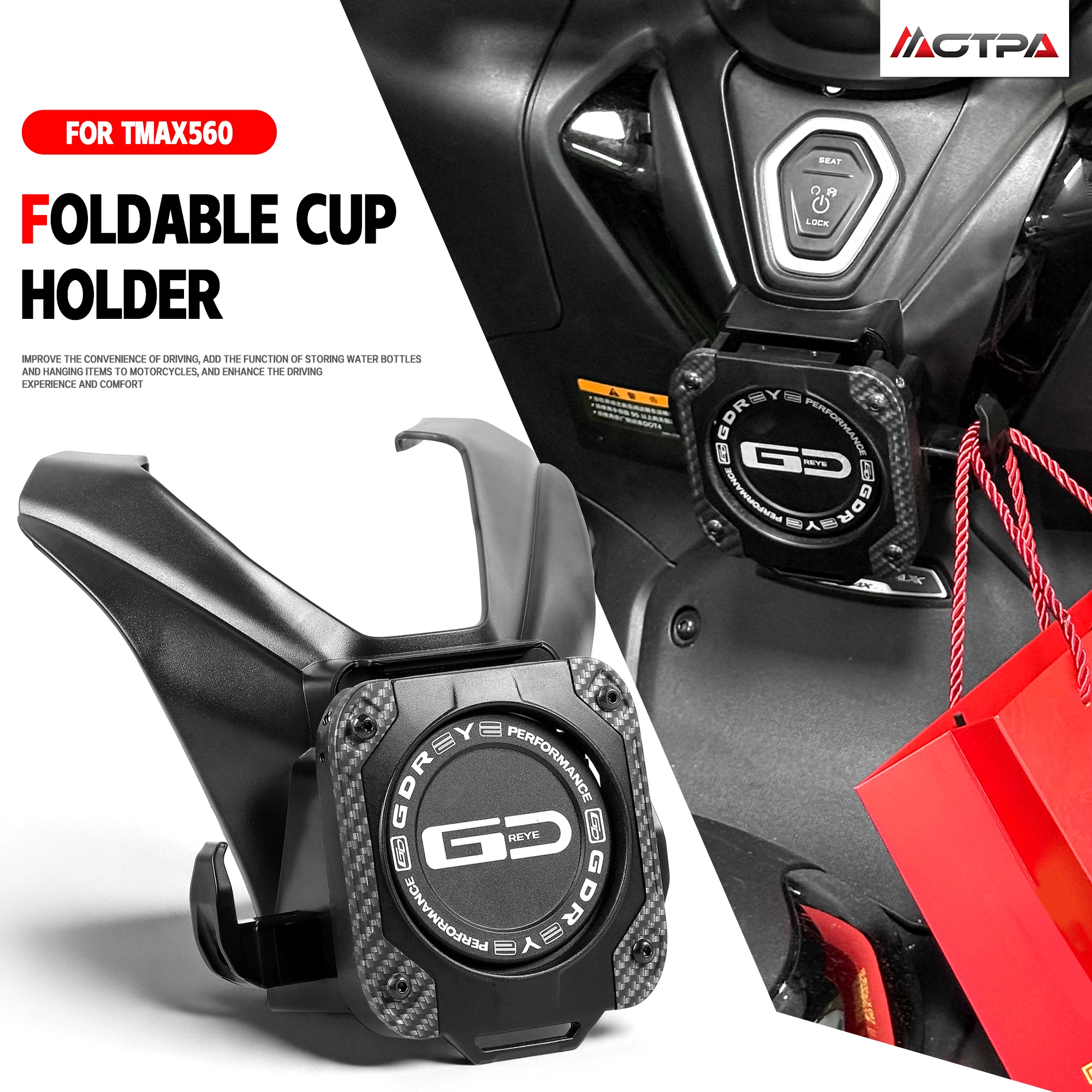 Motorcycle Special bracket with stand for water cup For Yamaha TMAX560 TMAX530 Beverage Water Drink Cup Holder